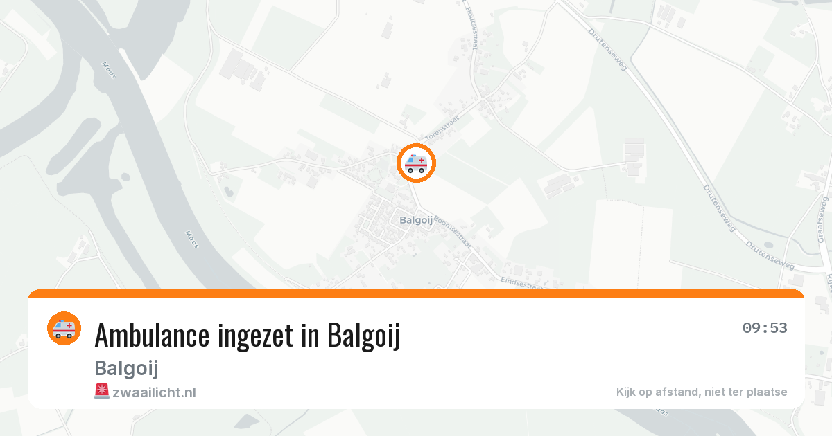 Ambulance ingezet in Balgoij — 25 jun 2026