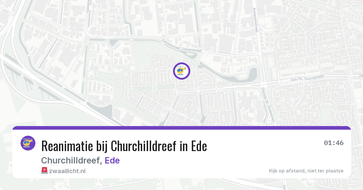 Reanimatie bij Churchilldreef in Ede — 5 jun 2026