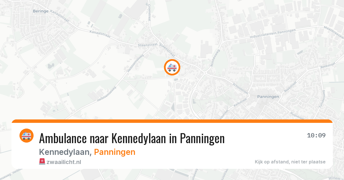 Ambulance naar Kennedylaan in Panningen — 2 aug 2026