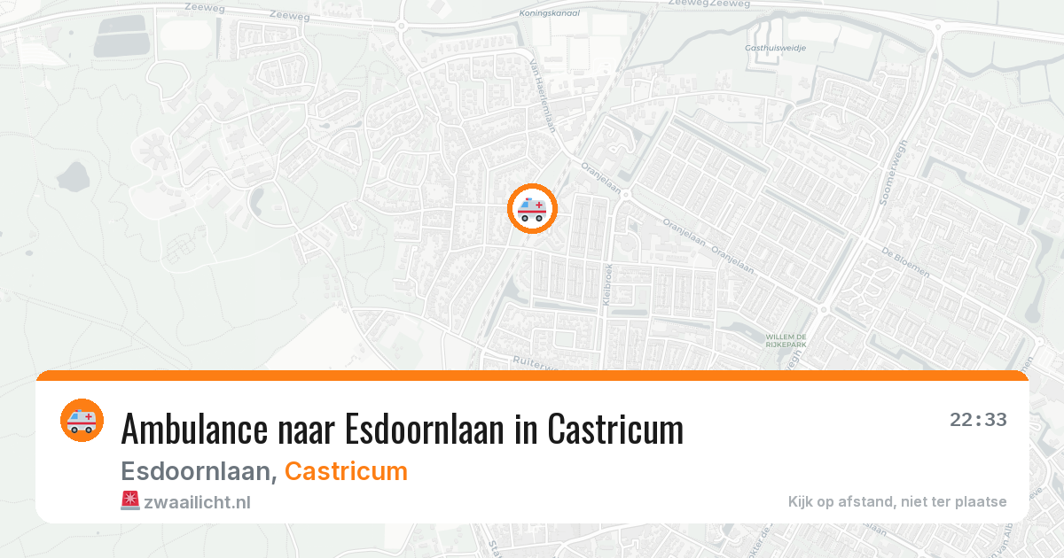 Ambulance naar Esdoornlaan in Castricum — 29 jul 2026