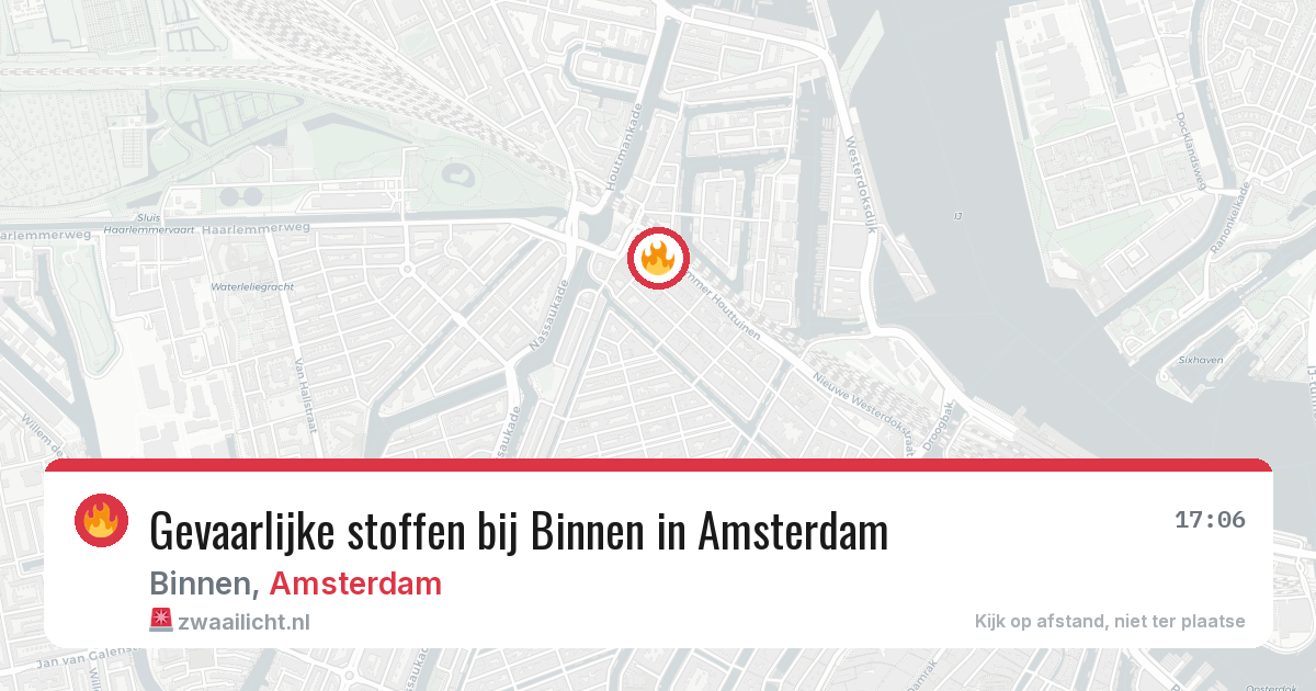 Gevaarlijke stoffen bij Binnen in Amsterdam — 30 mei 2026