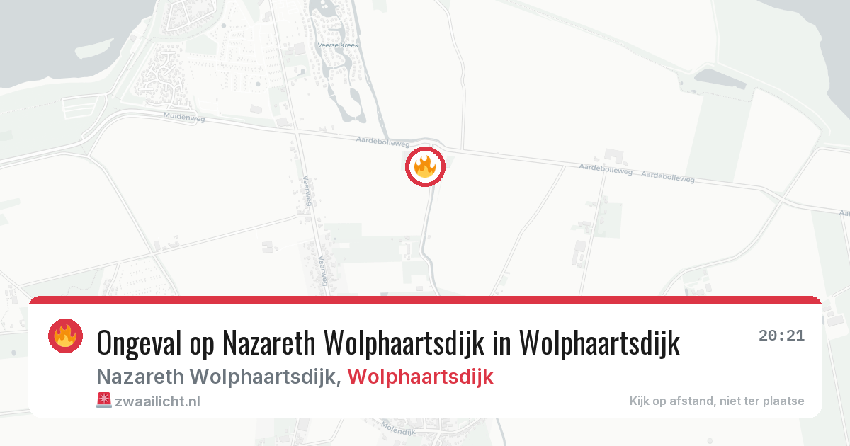 Ongeval op Nazareth Wolphaartsdijk in Wolphaartsdijk — 7 aug 2026