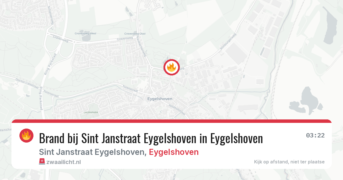 Brand bij Sint Janstraat Eygelshoven in Eygelshoven — 21 jan 2026
