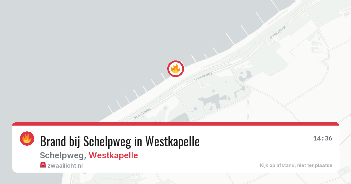 Brand bij Schelpweg in Westkapelle — 20 mrt 2026