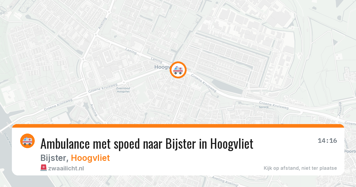 Ambulance met spoed naar Bijster in Hoogvliet — 5 mei 2026