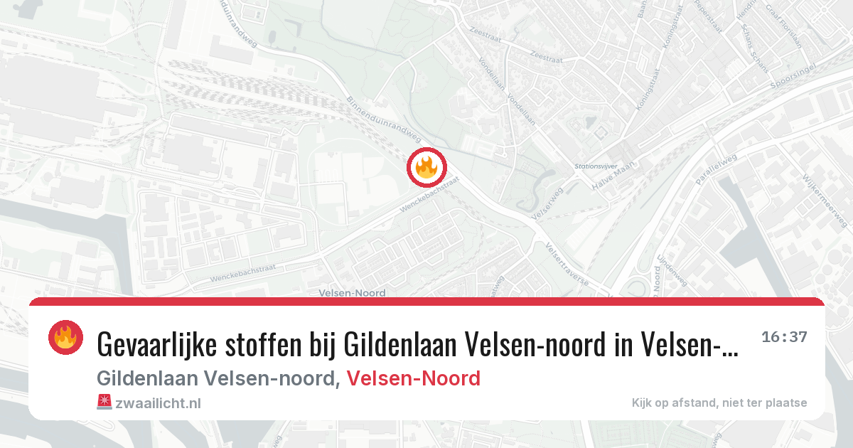 Gevaarlijke stoffen bij Gildenlaan Velsen-noord in Velsen-Noord — 1 jul 2026