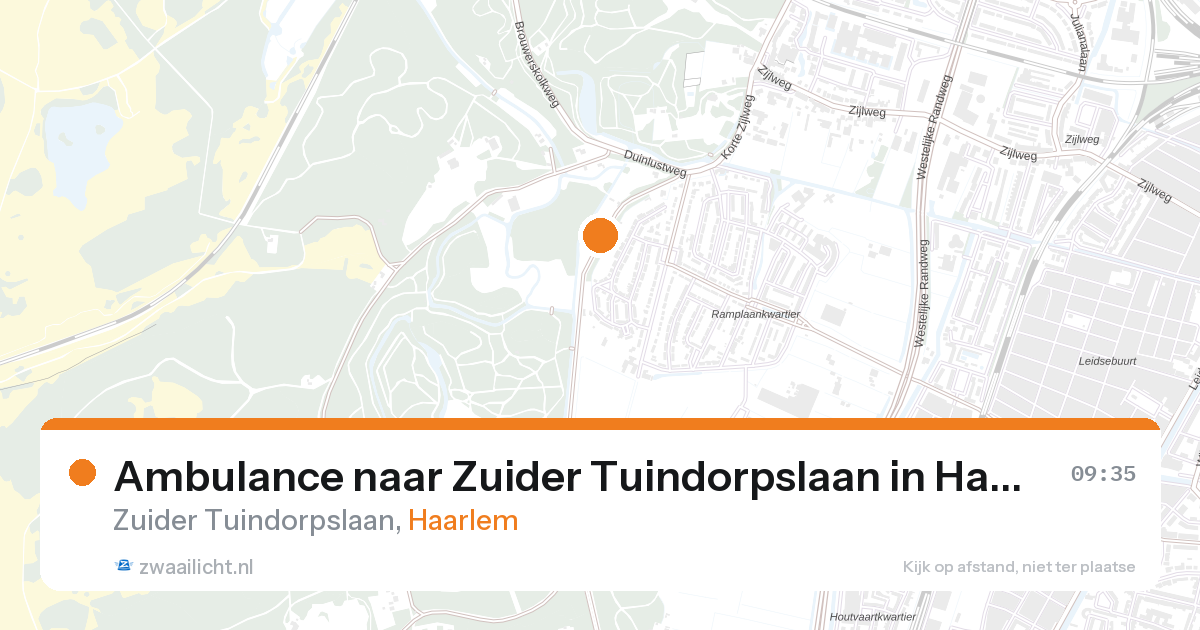 Ambulance naar Zuider Tuindorpslaan in Haarlem — 14 jun 2026