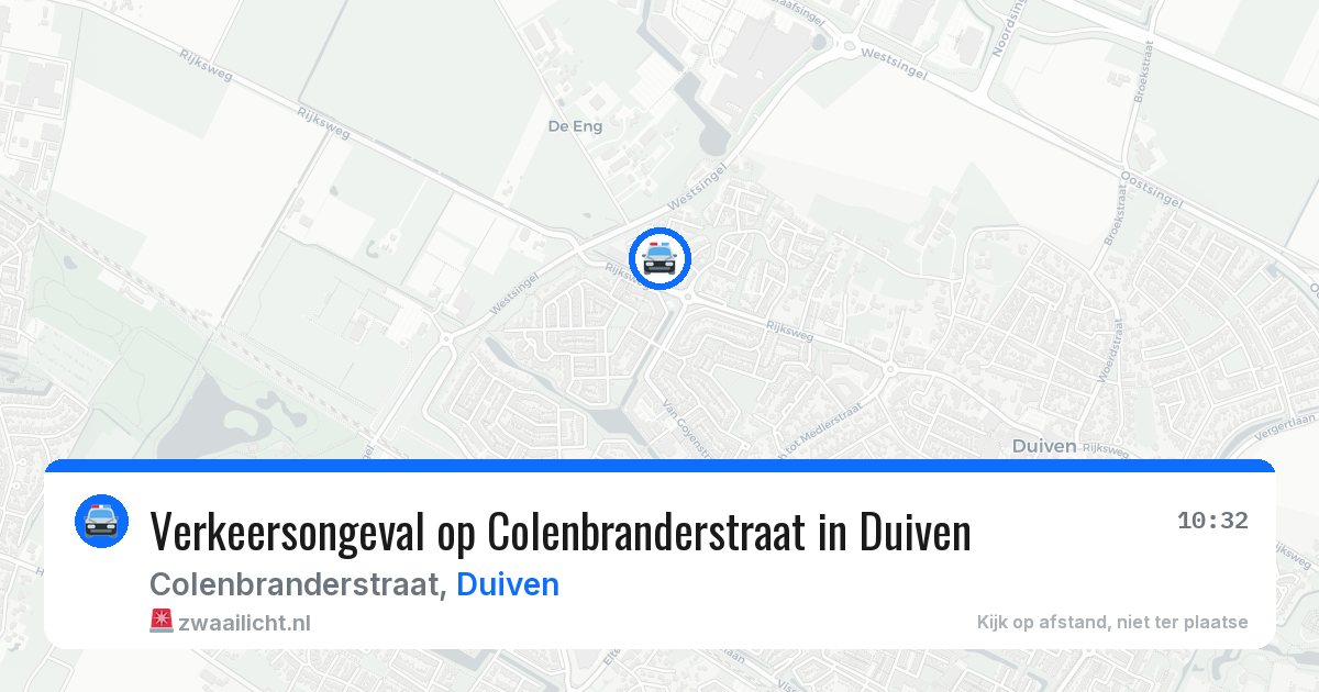 Verkeersongeval op Colenbranderstraat in Duiven — 28 mei 2026