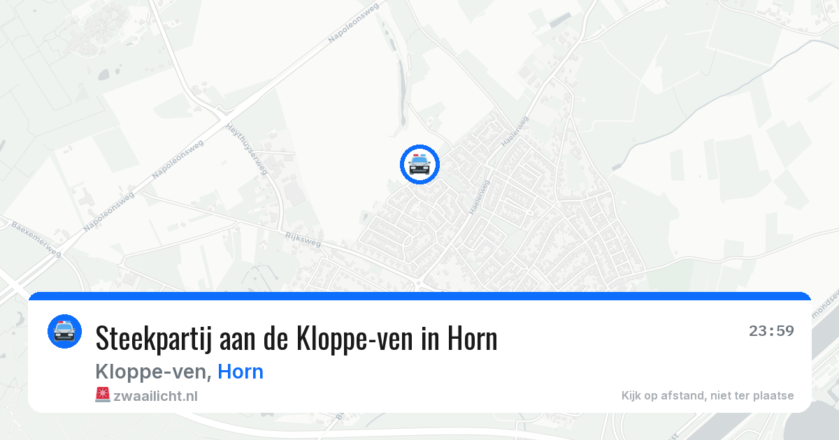 Steekpartij aan de Kloppe-ven in Horn — 27 mrt 2026