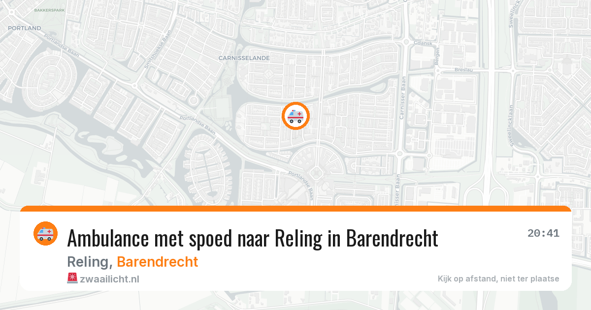 Ambulance met spoed naar Reling in Barendrecht — 5 jun 2026