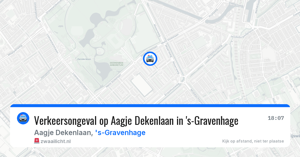 Verkeersongeval op Aagje Dekenlaan in 's-Gravenhage — 23 jun 2026