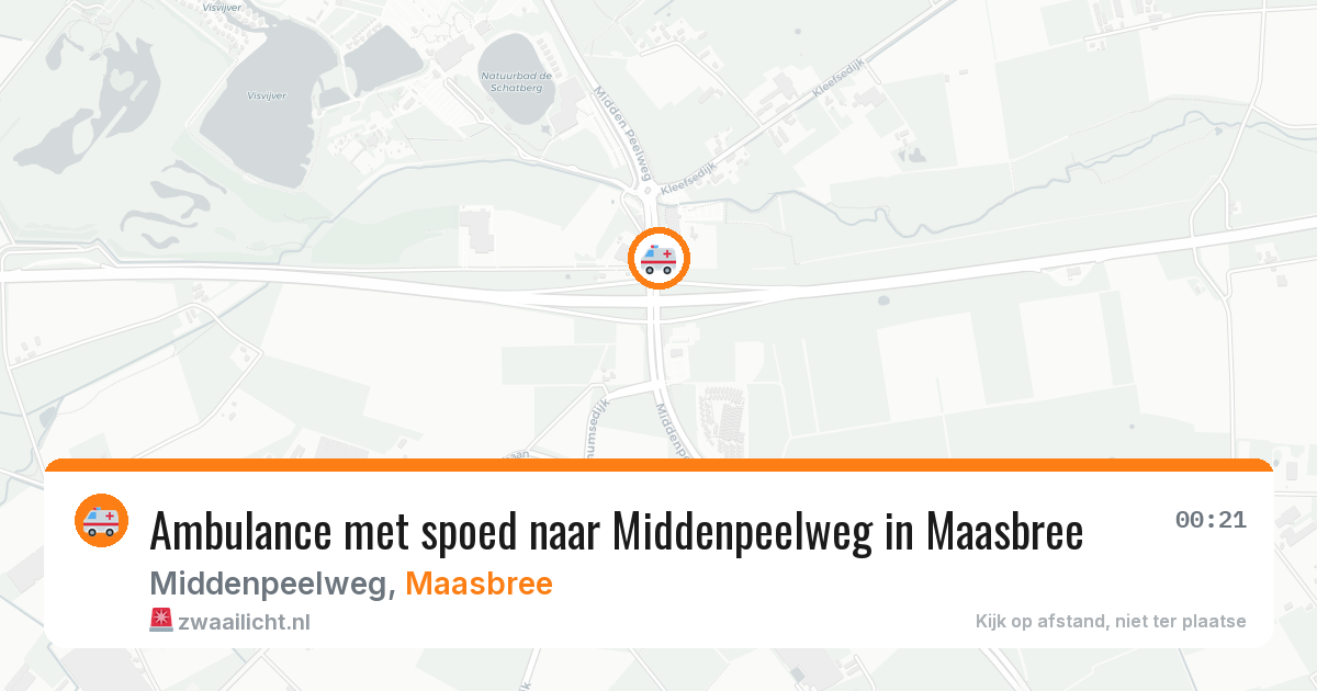 Ambulance met spoed naar Middenpeelweg in Maasbree — 2 aug 2026