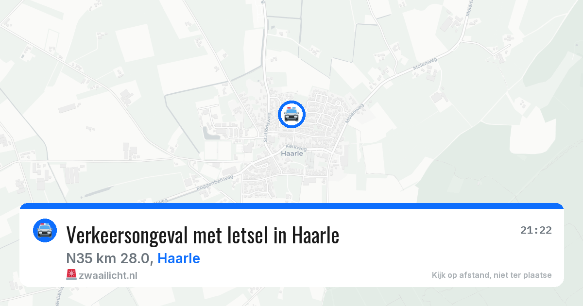 Verkeersongeval met letsel in Haarle — 5 mei 2026