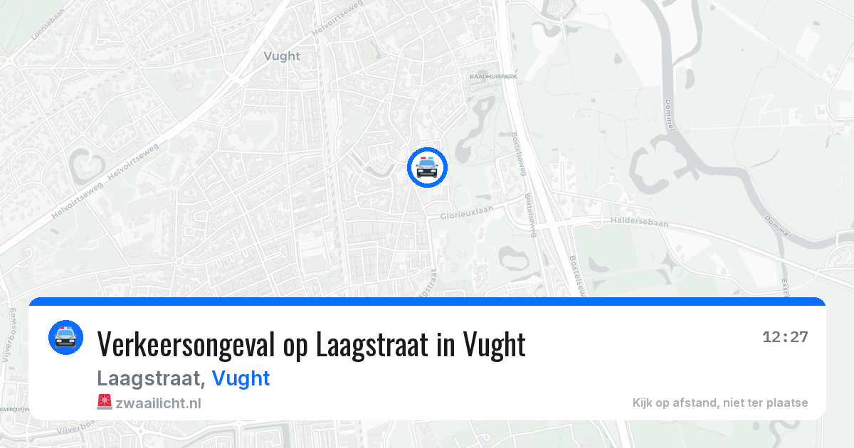 Verkeersongeval op Laagstraat in Vught — 1 jul 2026