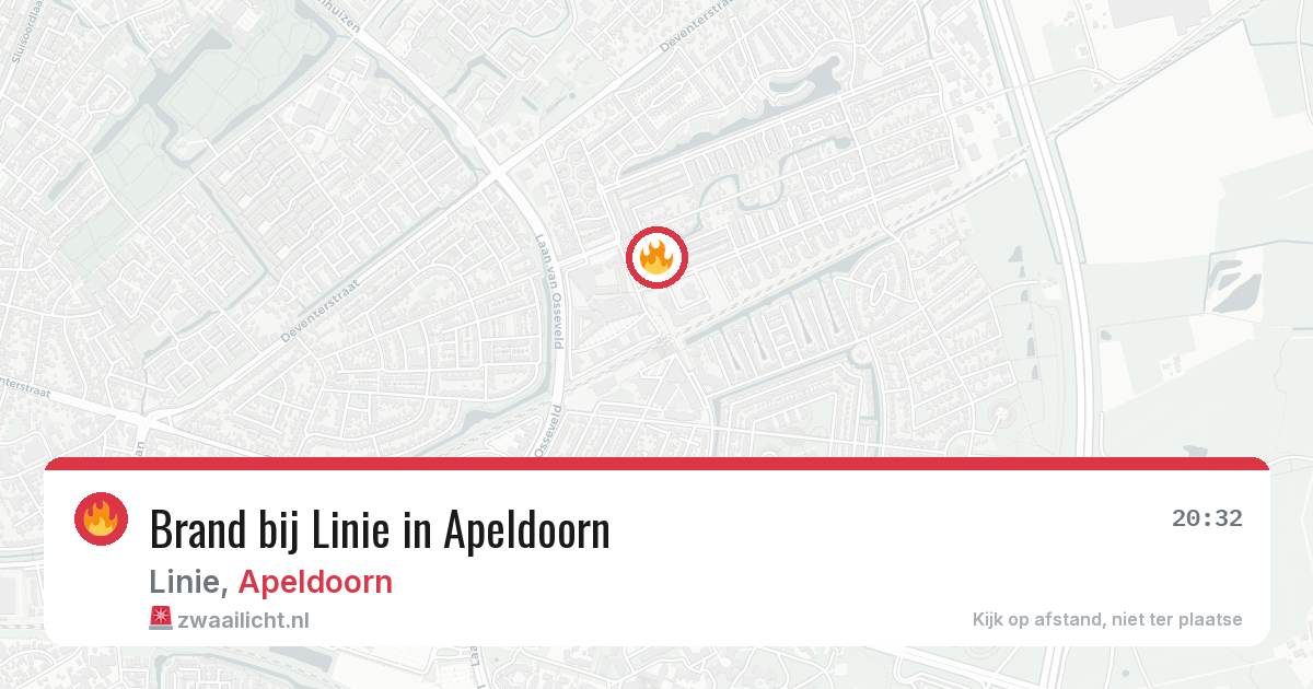 Brand bij Linie in Apeldoorn — 2 aug 2026