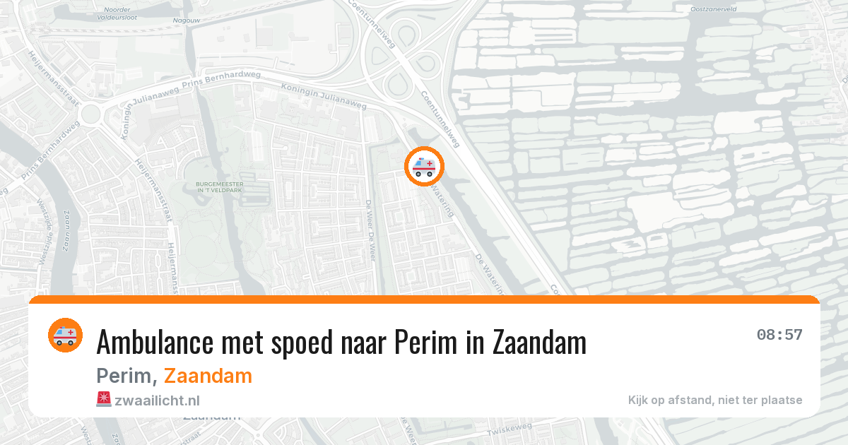Ambulance met spoed naar Perim in Zaandam — 4 apr 2026
