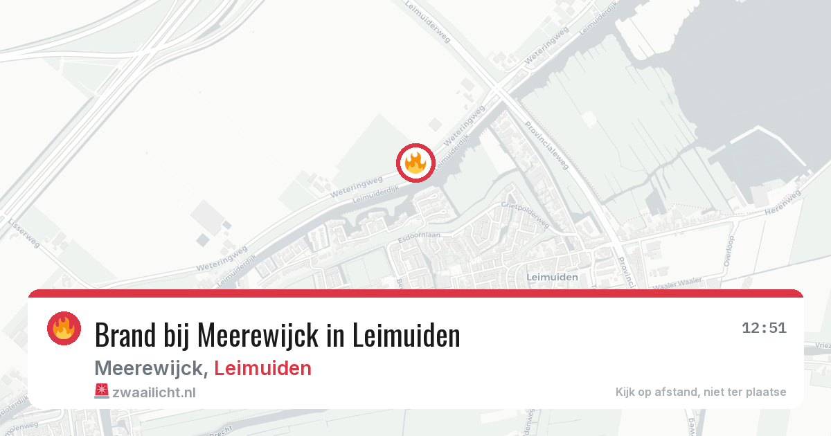 Brand bij Meerewijck in Leimuiden — 2 jul 2026
