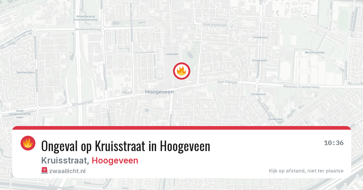 Ongeval op Kruisstraat in Hoogeveen — 29 jan 2026