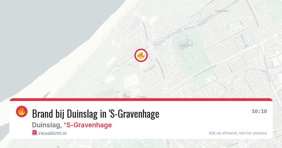 Brand bij Duinslag in 'S-Gravenhage — 21 jul 2026