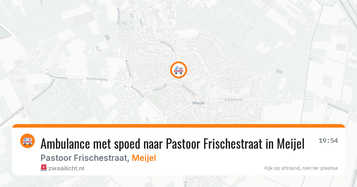 Ambulance met spoed naar Pastoor Frischestraat in Meijel — 13 jul 2026