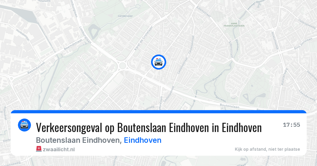 Verkeersongeval op Boutenslaan Eindhoven in Eindhoven — 7 apr 2026
