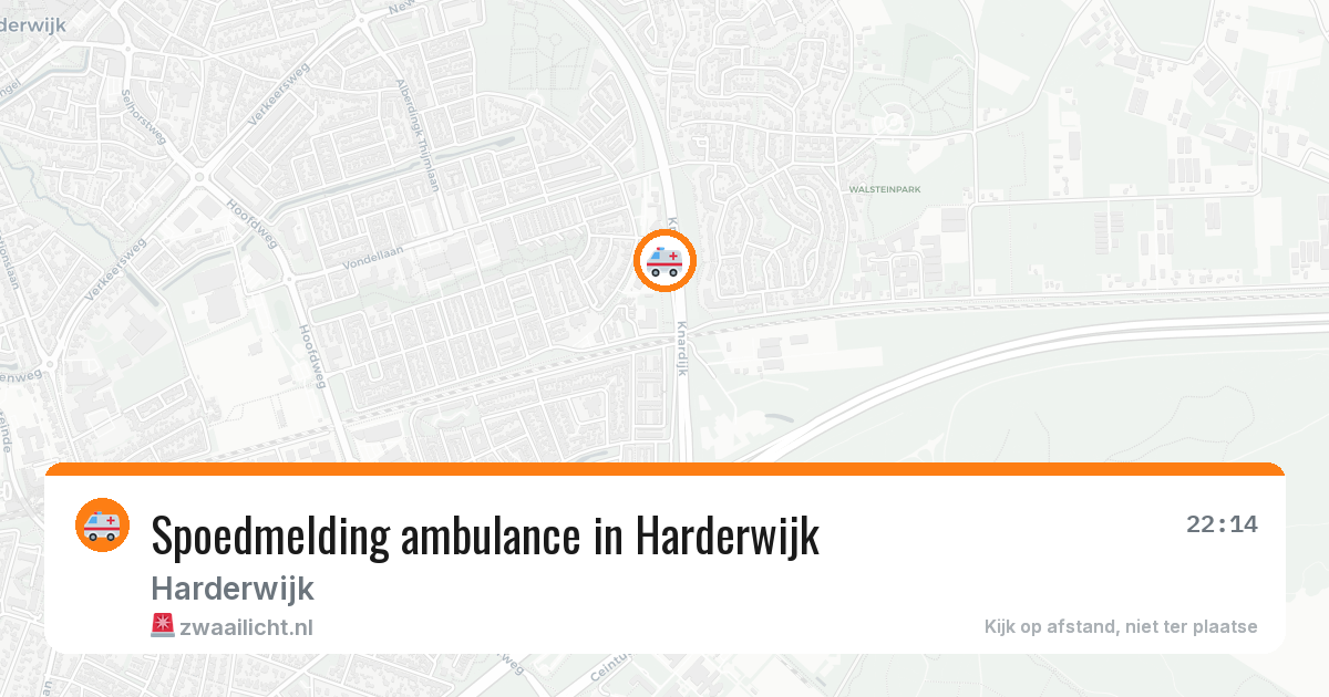 Spoedmelding ambulance in Harderwijk — 10 aug 2026