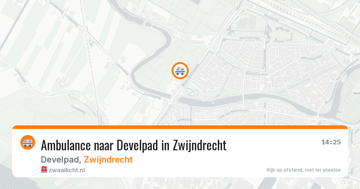 Ambulance naar Develpad in Zwijndrecht — 27 mei 2026