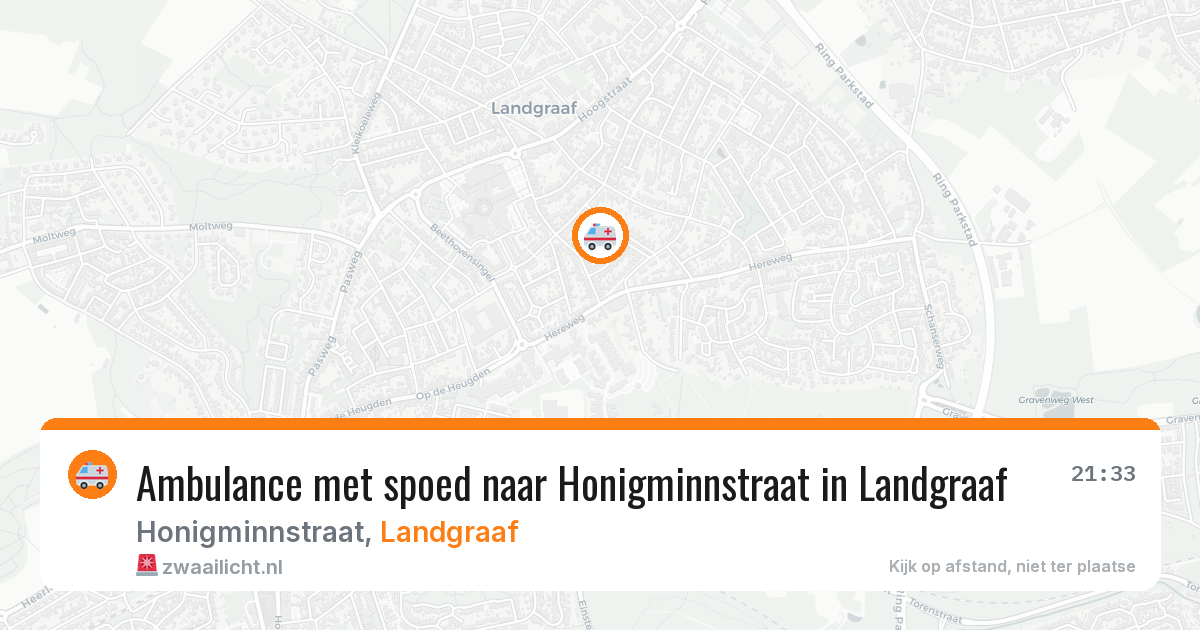 Ambulance met spoed naar Honigminnstraat in Landgraaf — 21 jun 2026