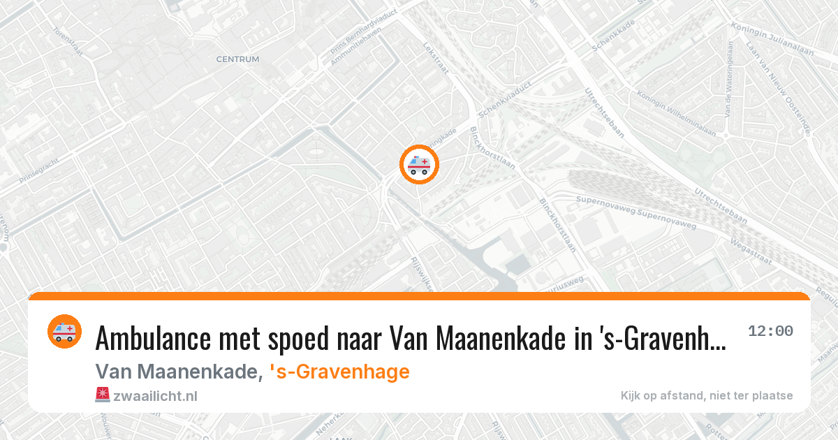 Ambulance met spoed naar Van Maanenkade in 's-Gravenhage — 21 jan 2026