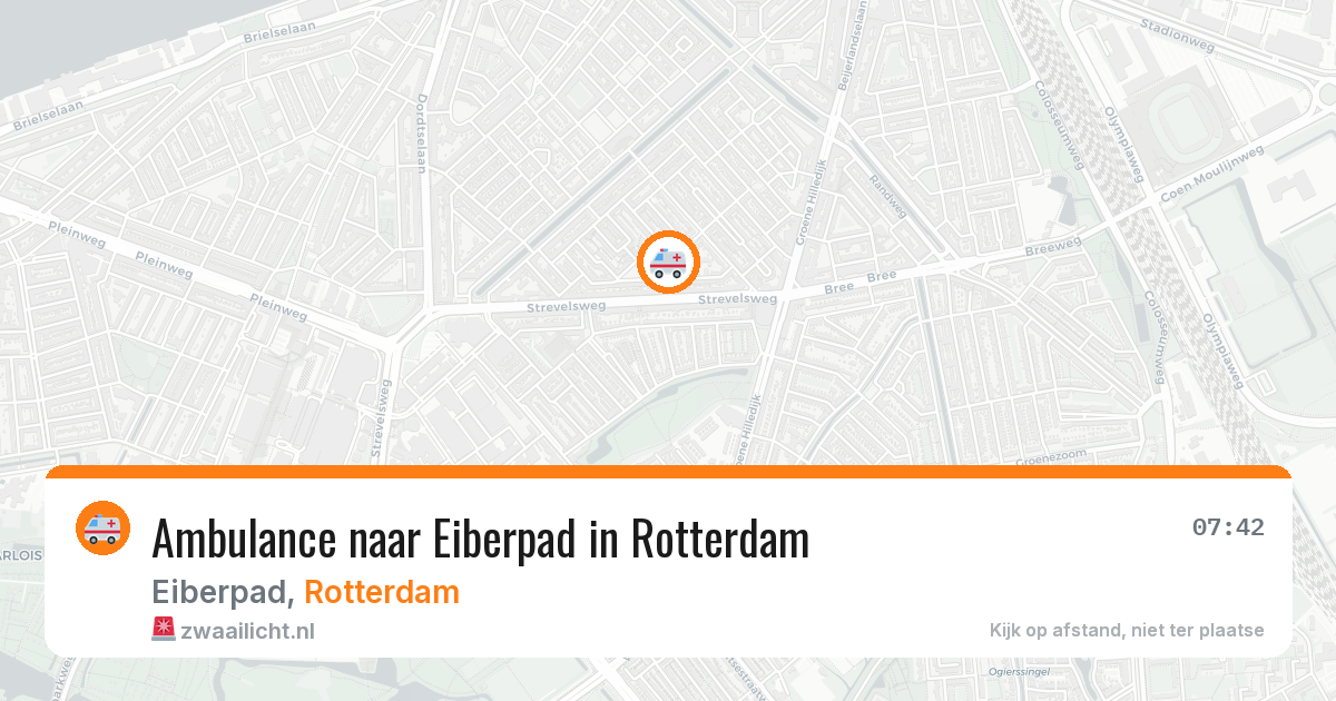 Ambulance naar Eiberpad in Rotterdam — 24 mrt 2026