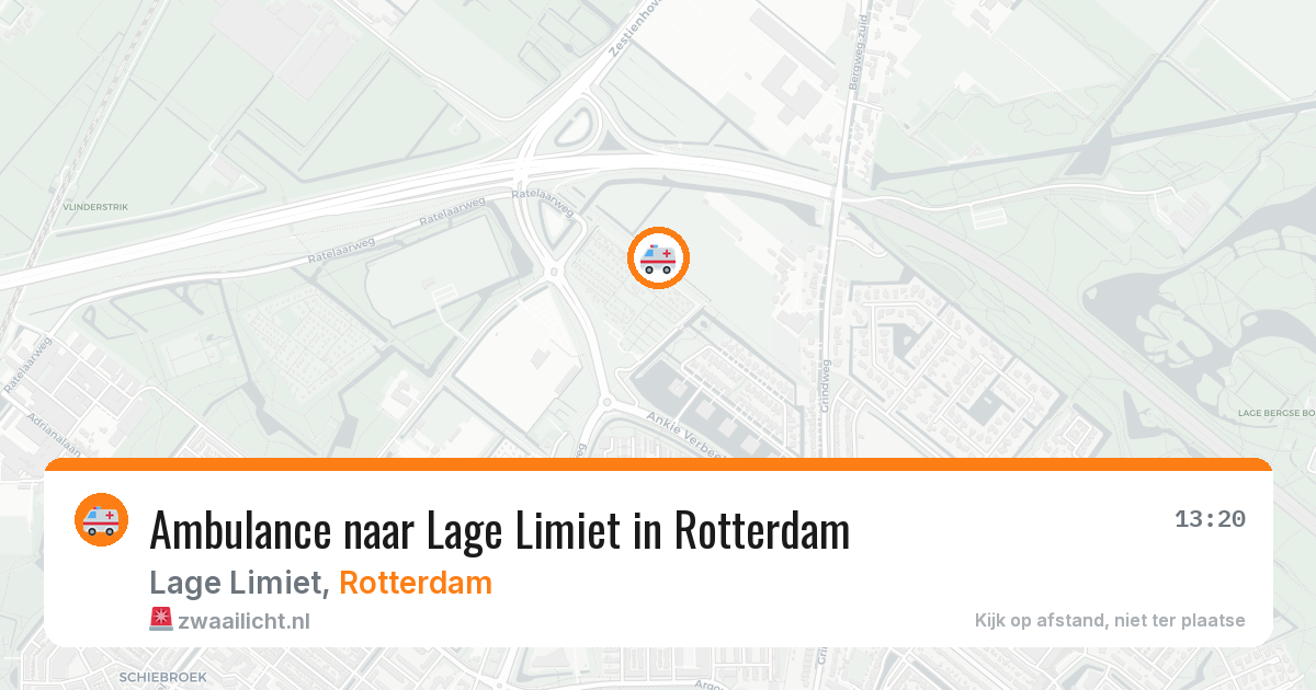 Ambulance naar Lage Limiet in Rotterdam — 15 mei 2026