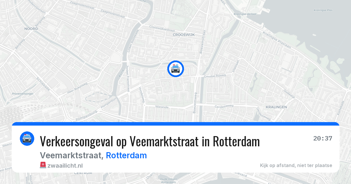 Verkeersongeval op Veemarktstraat in Rotterdam — 29 jun 2026