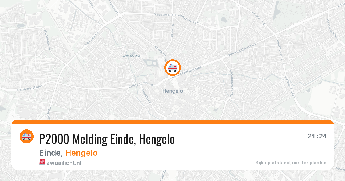 P2000 Melding Einde, Hengelo — 12 feb 2026