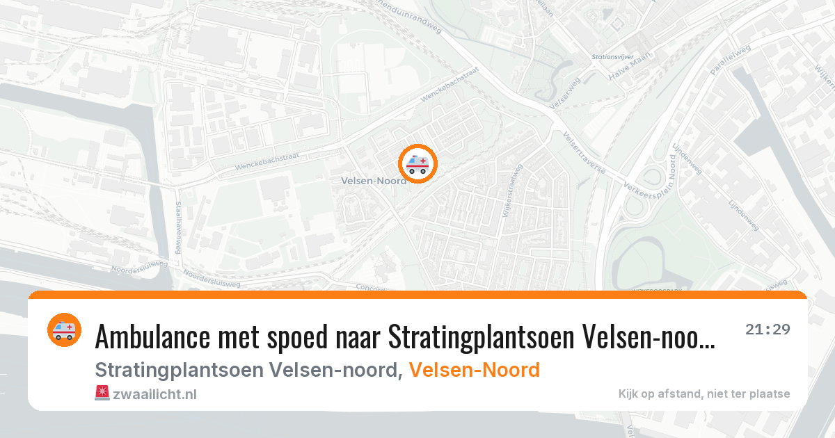 Ambulance met spoed naar Stratingplantsoen Velsen-noord in Velsen-Noord — 18 mrt 2026
