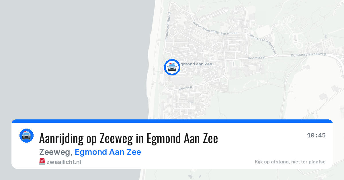 Aanrijding op Zeeweg in Egmond Aan Zee — 8 apr 2026