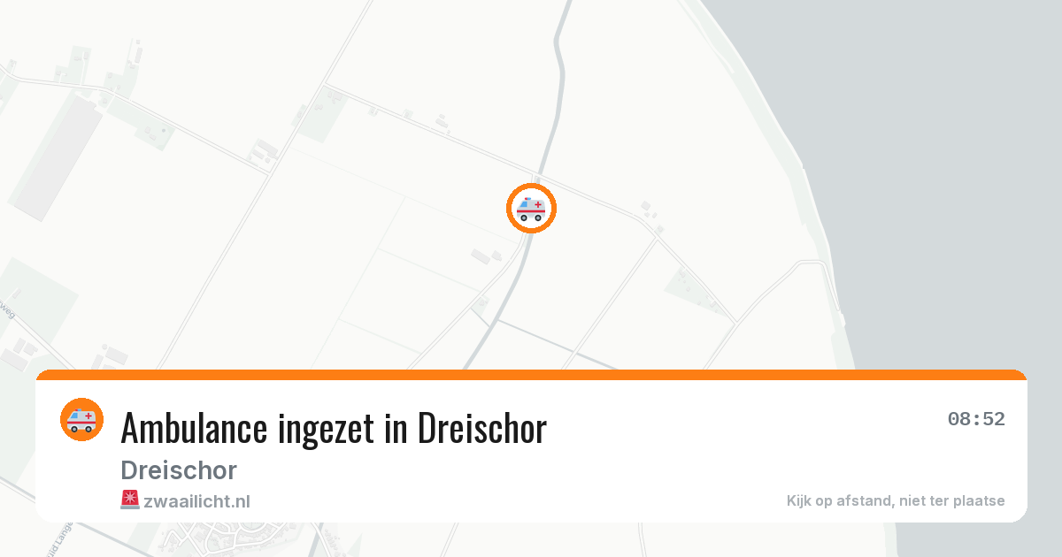 Ambulance ingezet in Dreischor — 14 aug 2026
