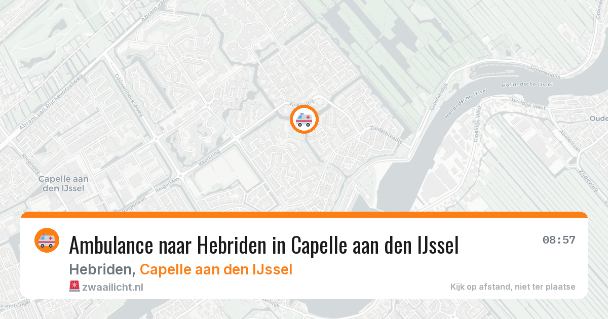 Ambulance naar Hebriden in Capelle aan den IJssel — 14 jul 2026