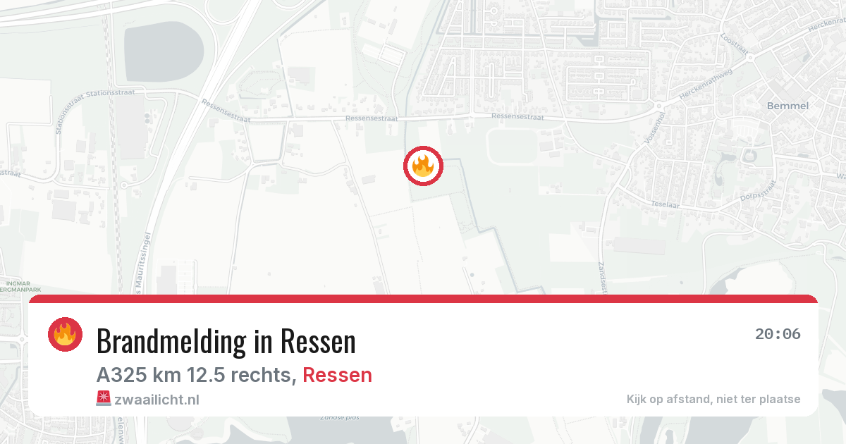 Brandmelding in Ressen — 27 mrt 2026