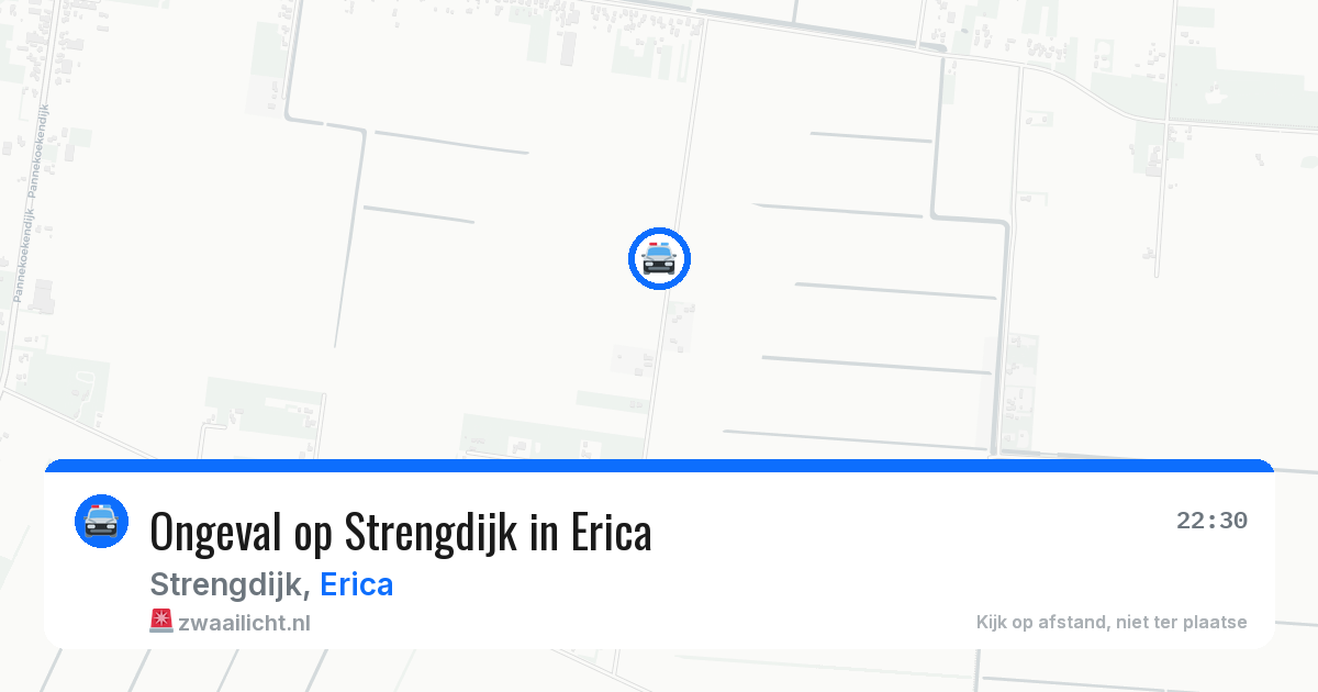 Ongeval op Strengdijk in Erica — 24 apr 2026
