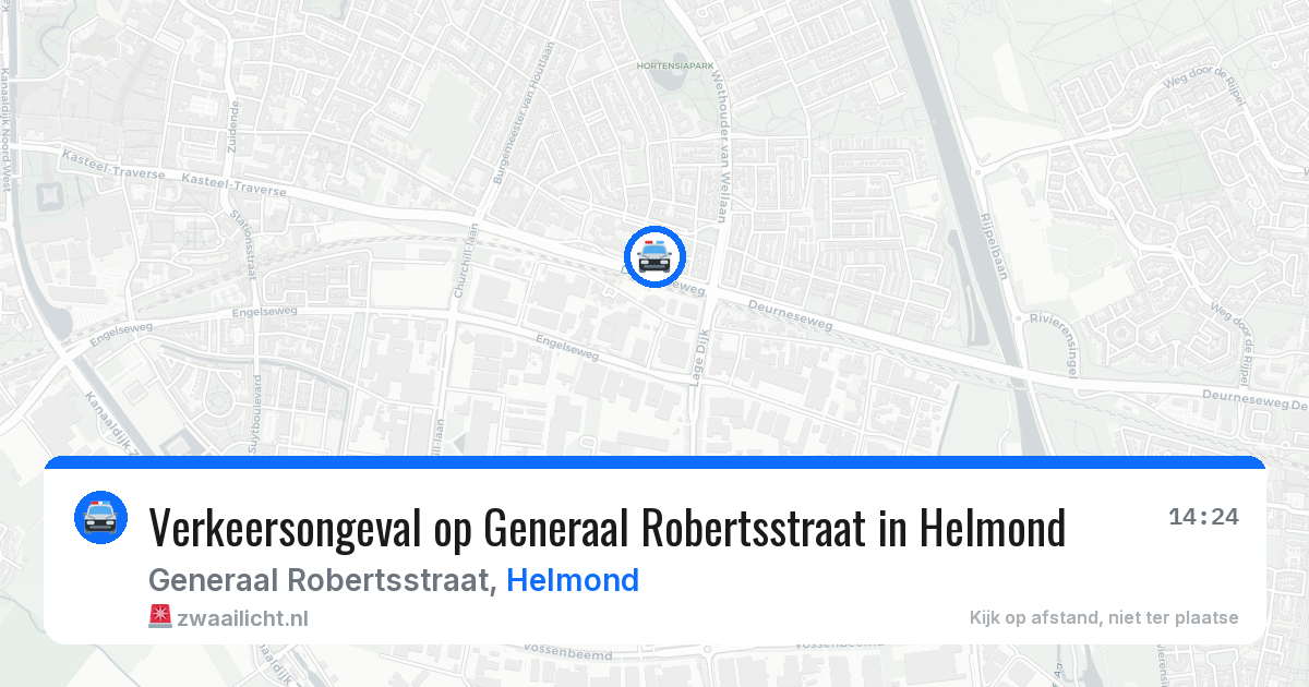 Verkeersongeval op Generaal Robertsstraat in Helmond — 2 apr 2026