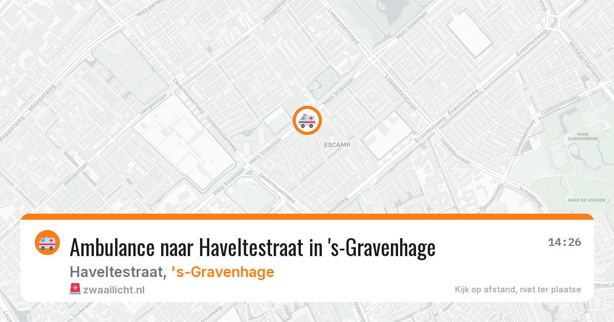 Ambulance naar Haveltestraat in 's-Gravenhage — 2 jul 2026