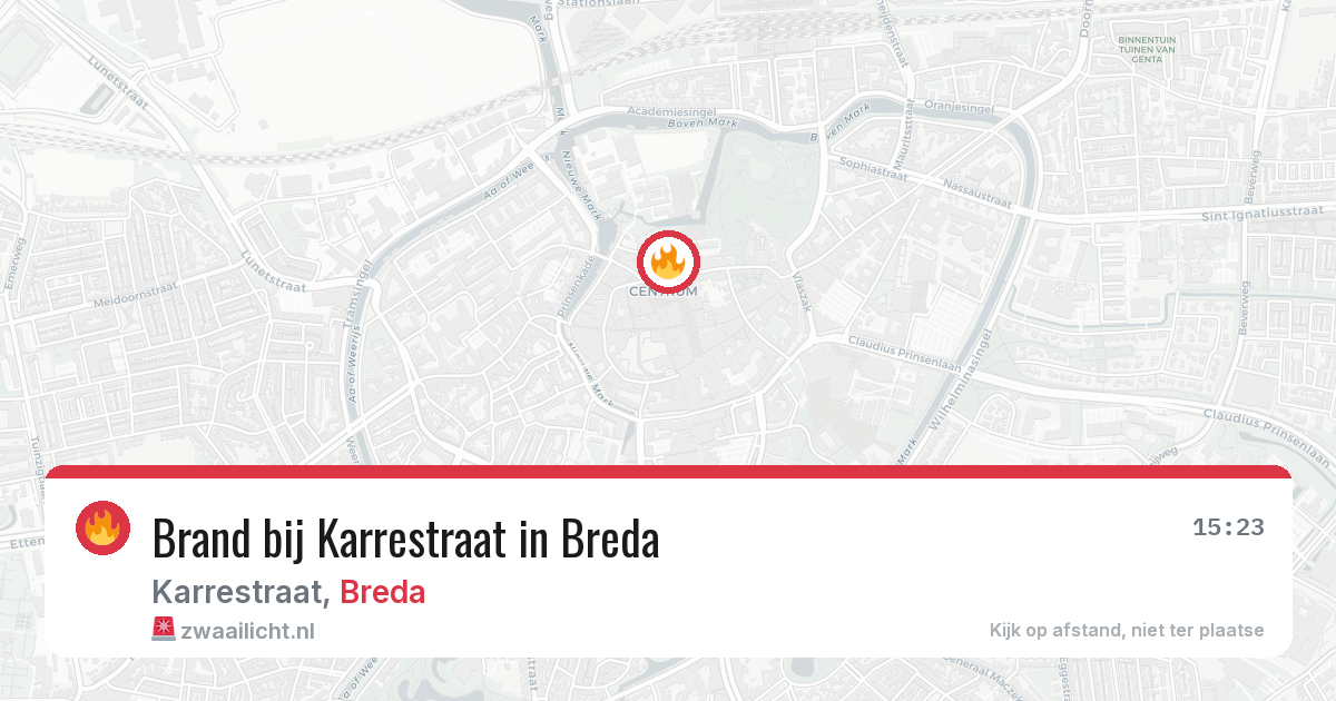 Brand bij Karrestraat in Breda — 11 apr 2026