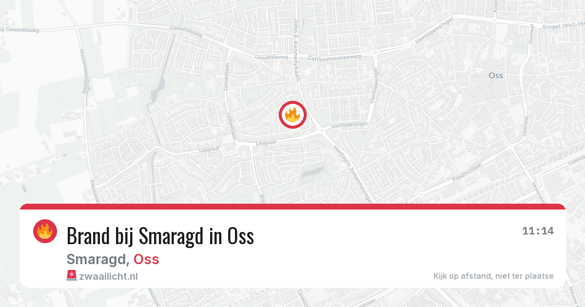 Brand bij Smaragd in Oss — 16 mei 2026