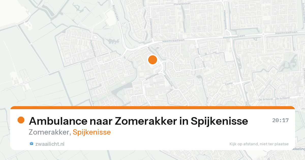 Ambulance naar Zomerakker in Spijkenisse — 28 mei 2026