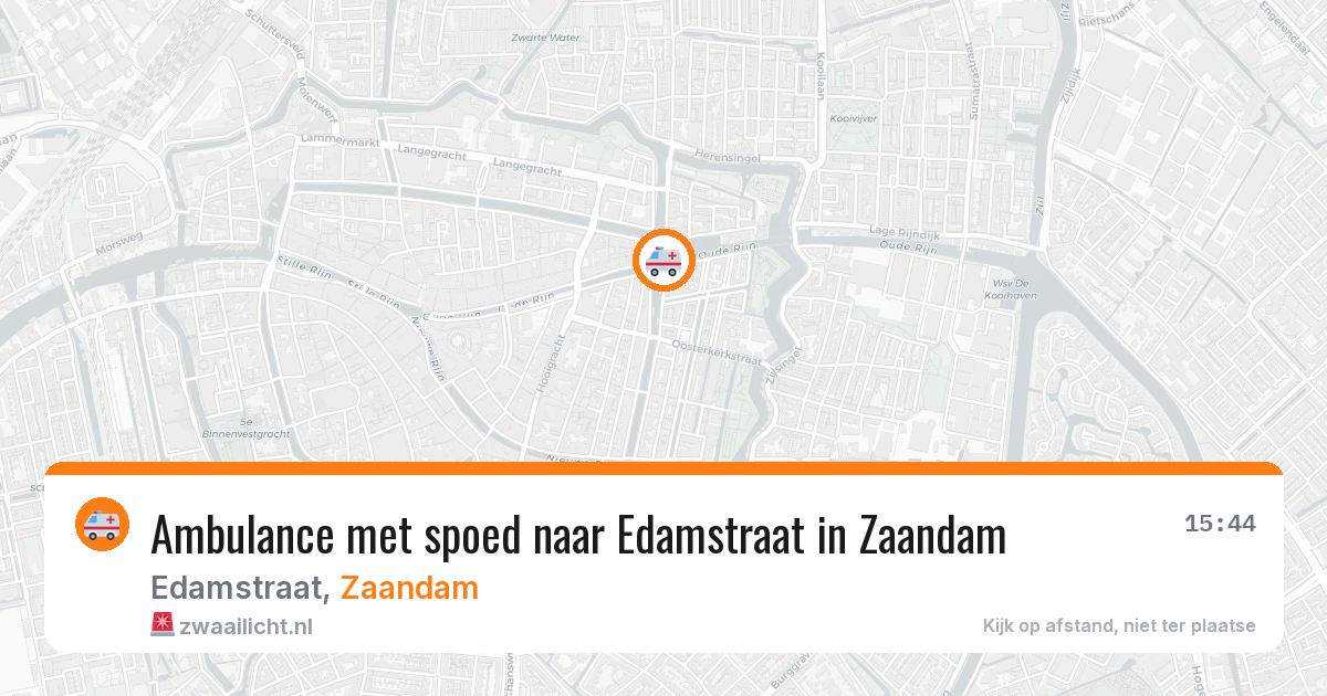 Ambulance met spoed naar Edamstraat in Zaandam — 19 jan 2026