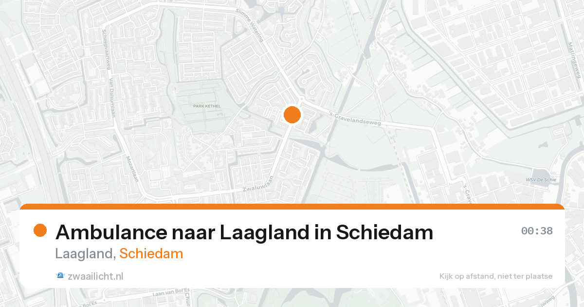 Ambulance naar Laagland in Schiedam — 23 aug 2026