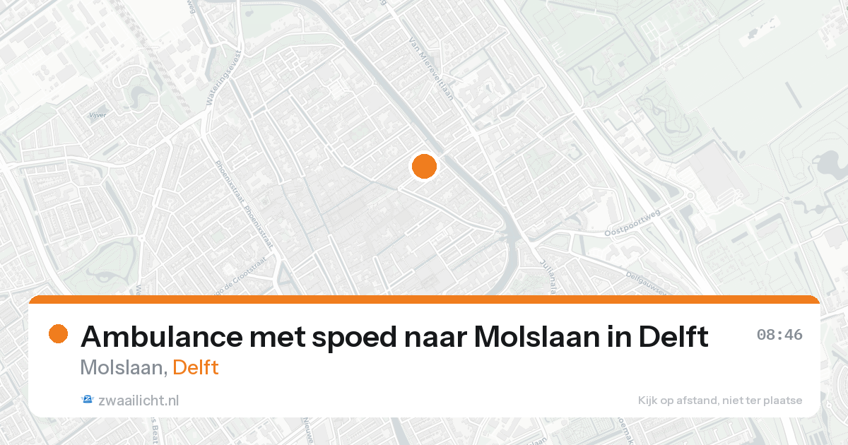 Ambulance met spoed naar Molslaan in Delft — 31 jan 2026