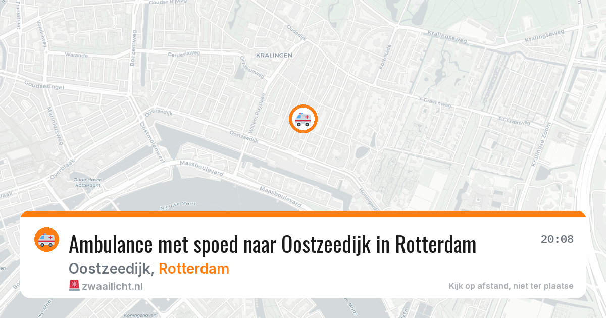 Ambulance met spoed naar Oostzeedijk in Rotterdam — 23 jun 2026