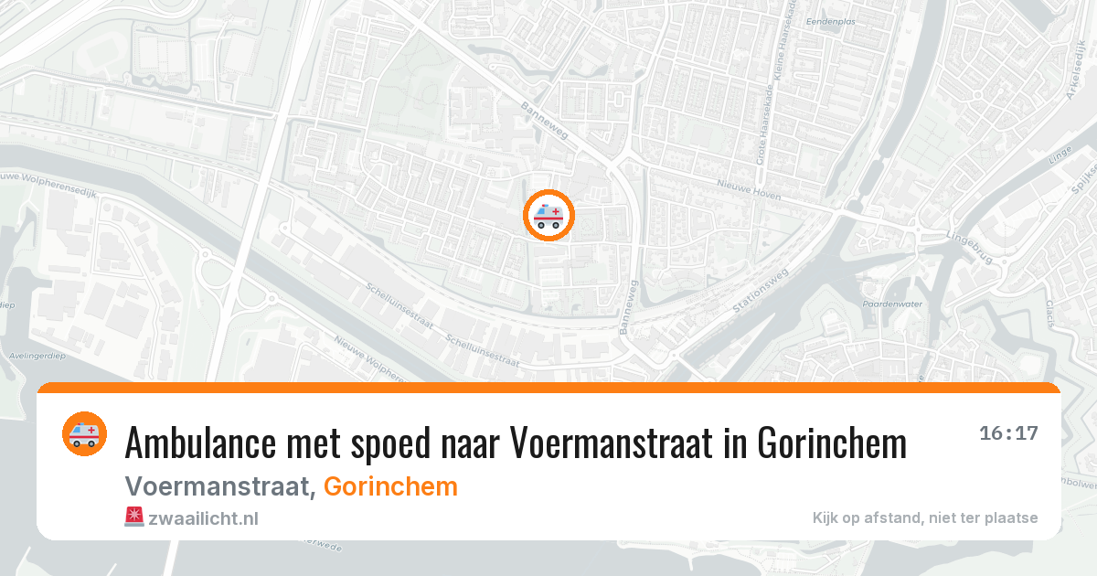 Ambulance met spoed naar Voermanstraat in Gorinchem — 1 aug 2026