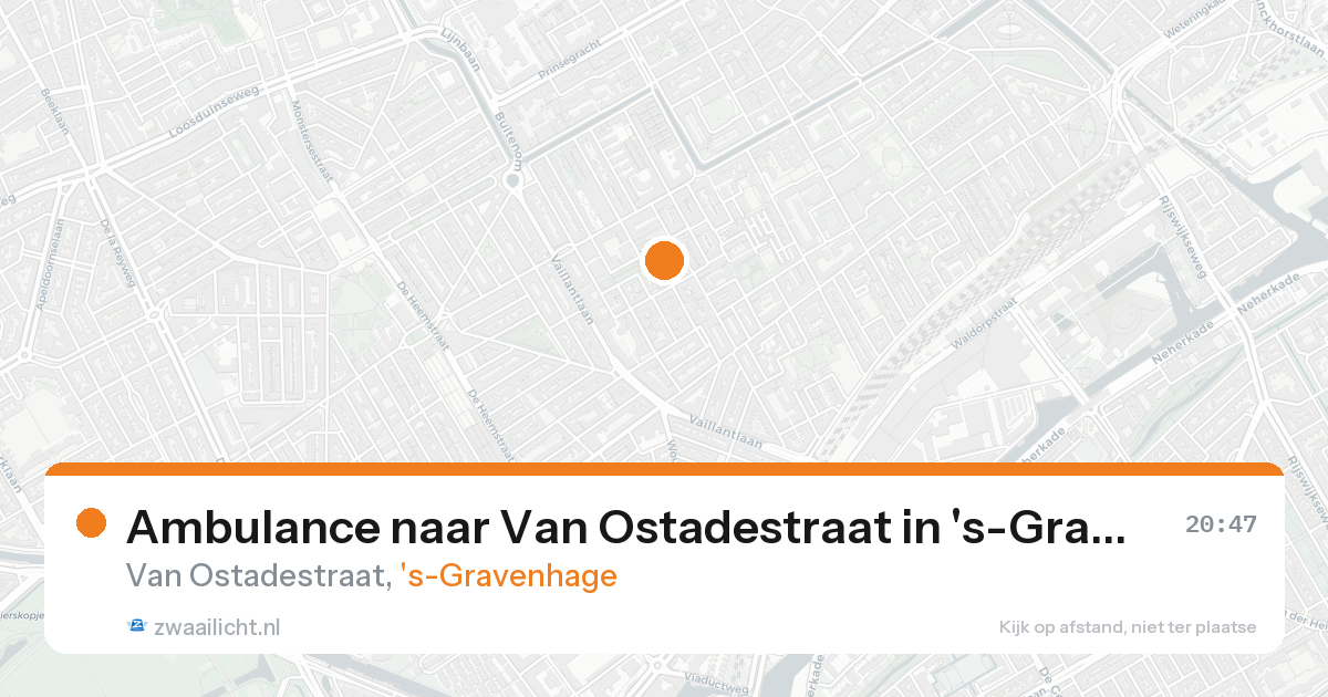 Ambulance naar Van Ostadestraat in 's-Gravenhage — 18 aug 2026